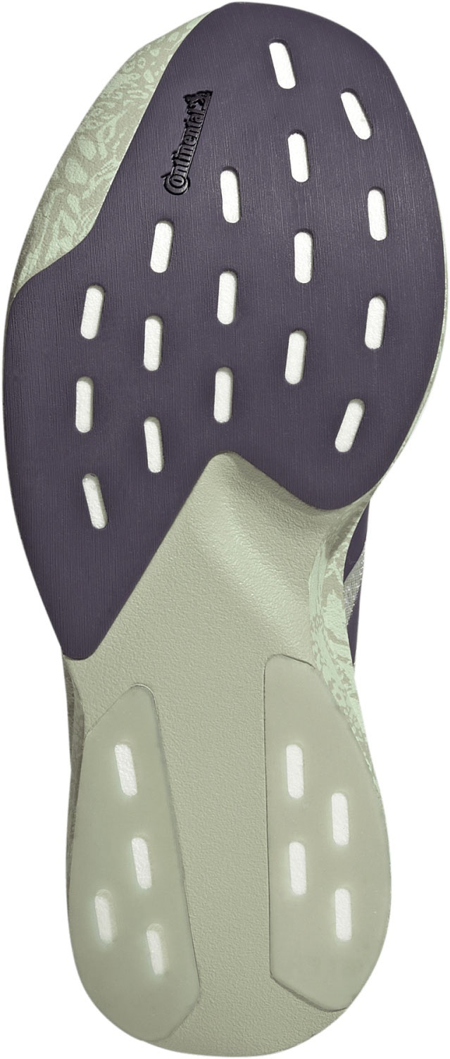 adidas Women's Adizero EVO SL Running Shoes - Halo Green/Trace Purple/Sandy Pink - View 3