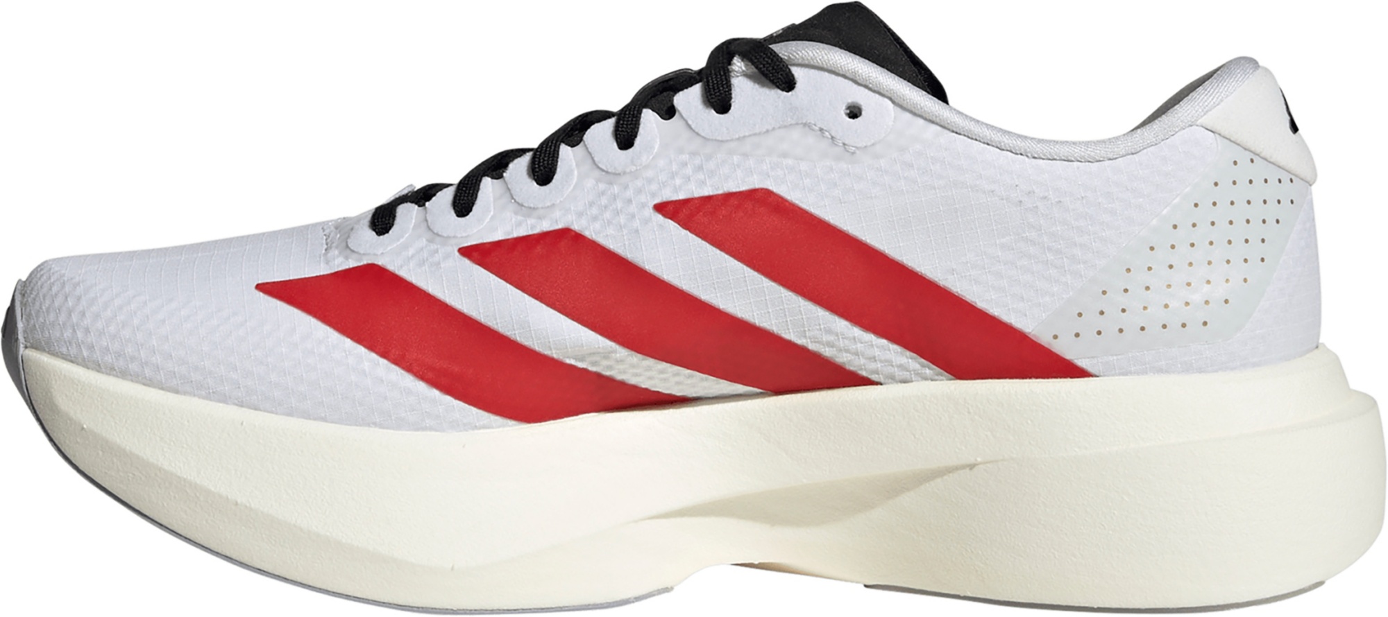 adidas Women's Adizero EVO SL Running Shoes - White/Team Collegiate Red/Black - View 4