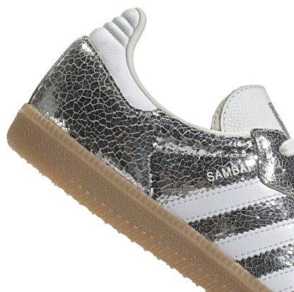 adidas Women's Samba OG Shoes - Silver/Silver - View 3