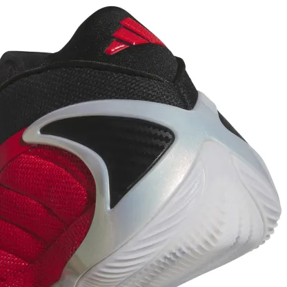 adidas Kids' Grade School Anthony Edwards 2 'Bulldawgs' Basketball Shoes - Silver Metallic/Pure Ruby/Black - View 7