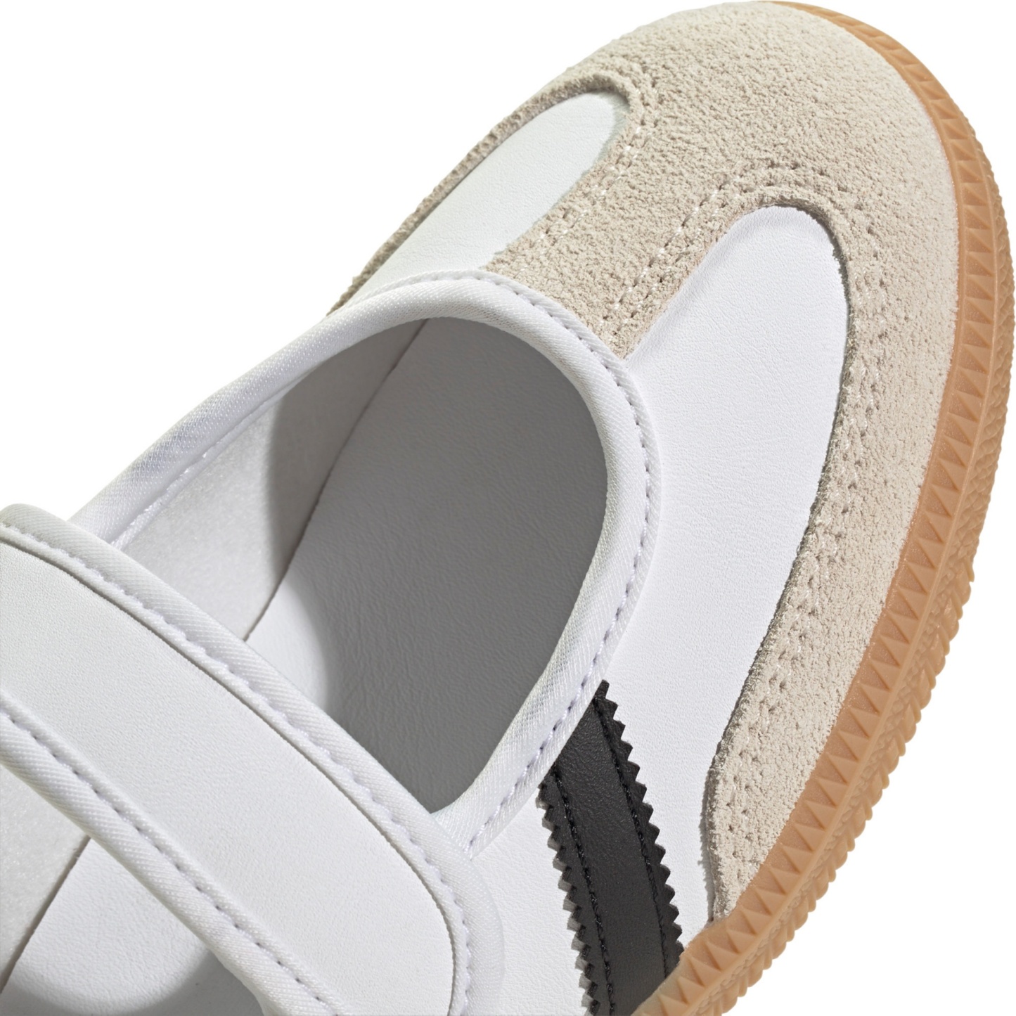 adidas Kids' Grade School Samba Jane Shoes - Ftwr White/Alumina/Gum 3 - View 7