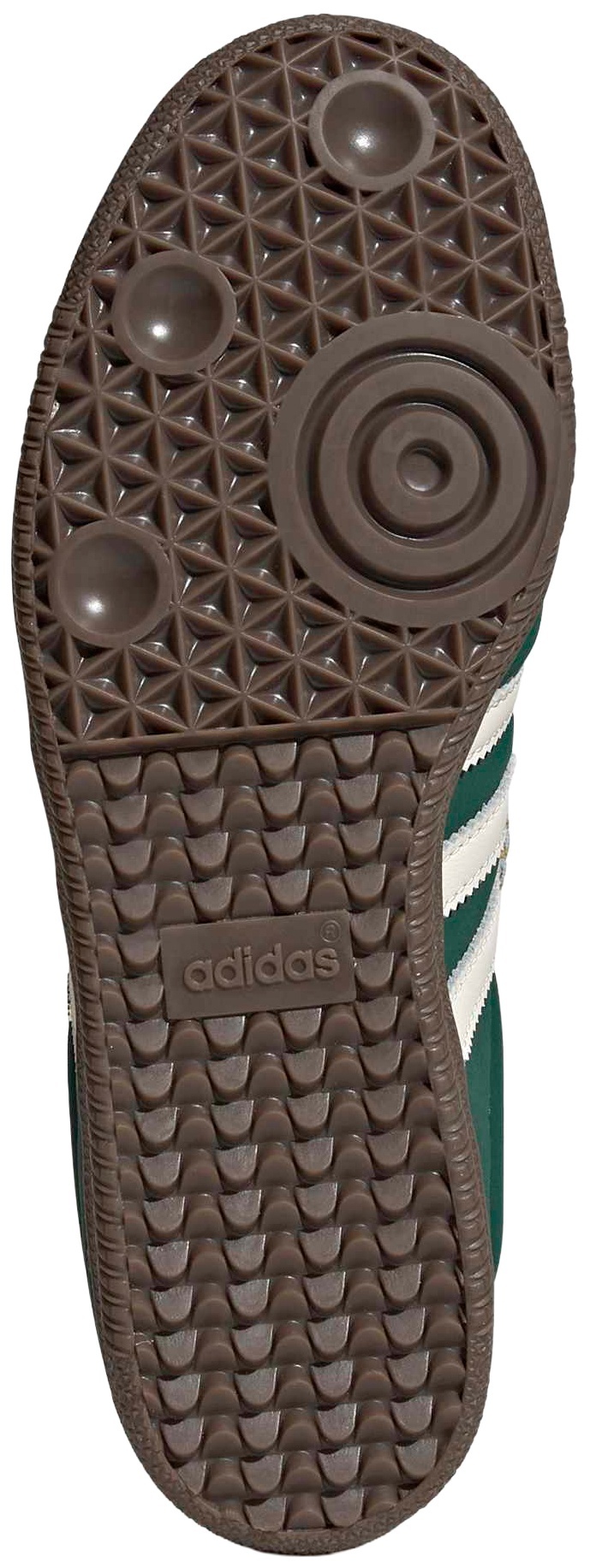 adidas Women's Long Tongue Samba Shoes - Collegiate Green/White - View 3