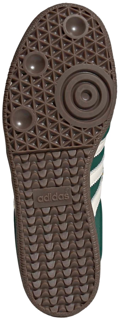 adidas Women's Long Tongue Samba Shoes - Collegiate Green/White - View 3