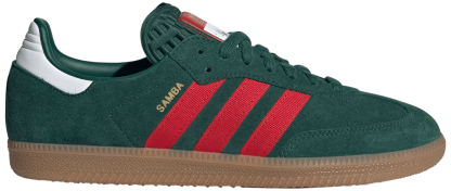 adidas FIFA World Cup Samba OG Shoes - Team Dark Green/Better Scarlet/Gum4 - View 1