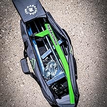 The Rabaconda Street Bike Tire Changer is lightweight and compact. 