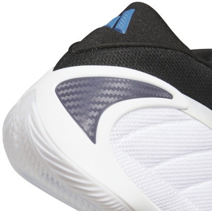 adidas Kids' Grade School Anthony Edwards 2 'Alphadawgs' Basketball Shoes - White/Black - View 8