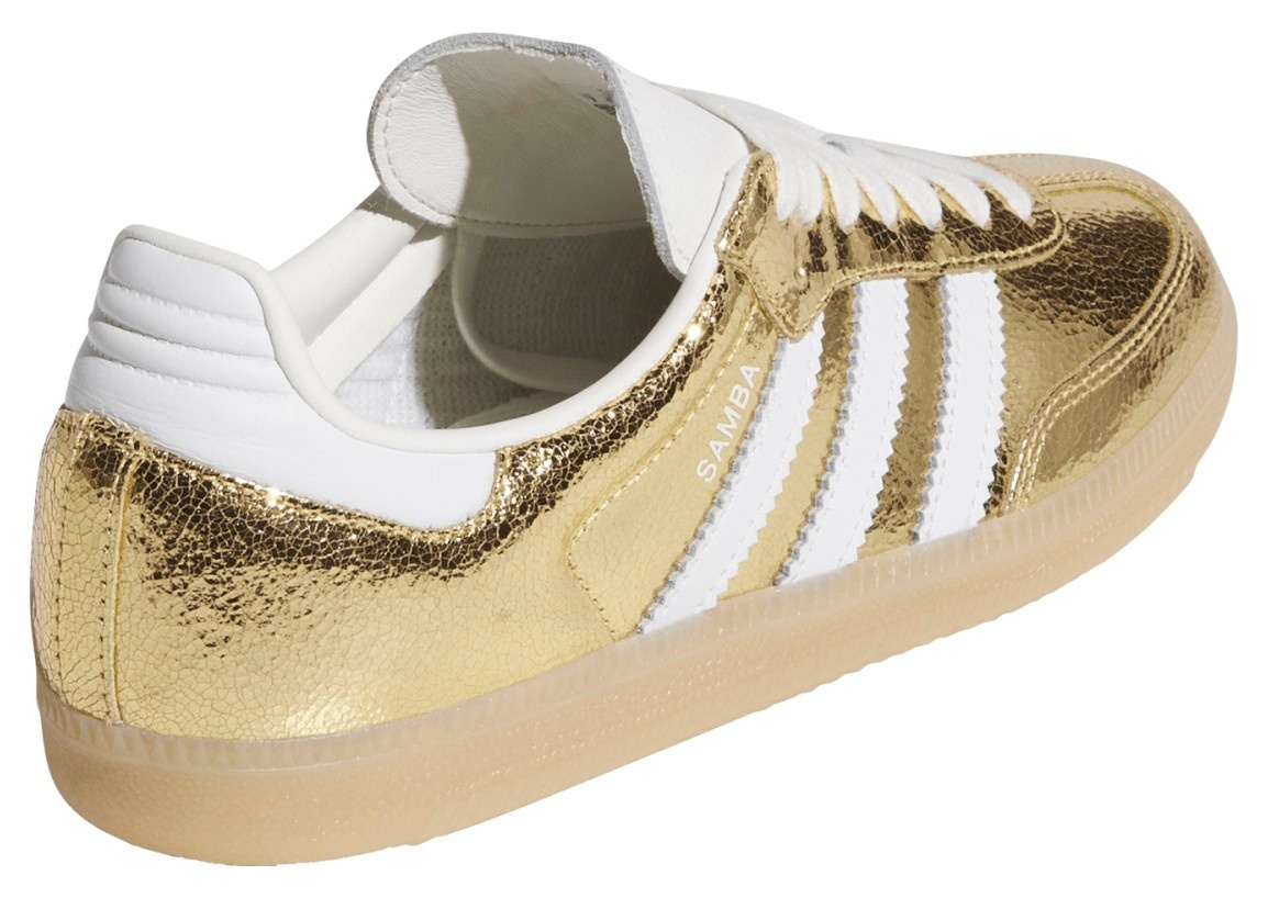 adidas Women's Samba OG Shoes - Gold - View 7