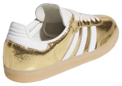adidas Women's Samba OG Shoes - Gold - View 7