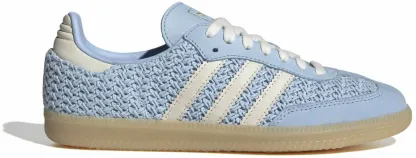 adidas Women's Samba OG Shoes - Crochet Clear Sky/Off Wht - View 1