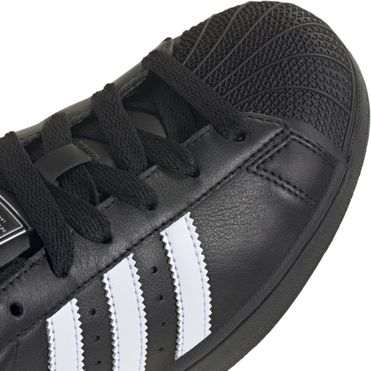 adidas Women's Superstar II Shoes - Black/Black/White - View 5