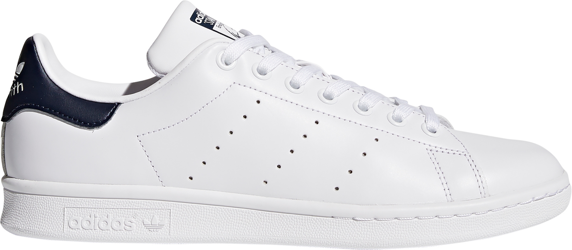 adidas Originals Men's Stan Smith Shoes - White/Navy - View 1