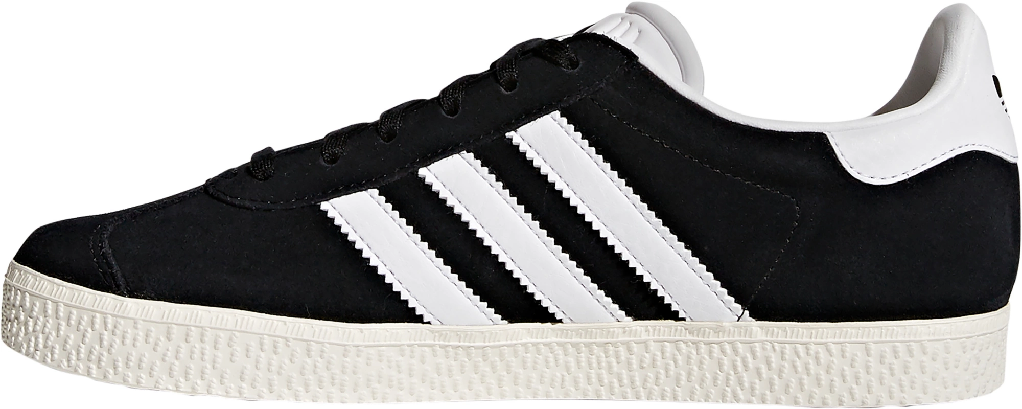 adidas Kids' Grade School Gazelle Shoes - Black/White - View 6