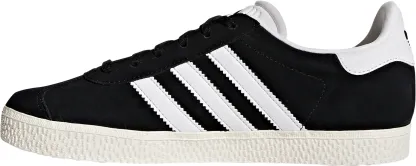 adidas Kids' Grade School Gazelle Shoes - Black/White - View 6