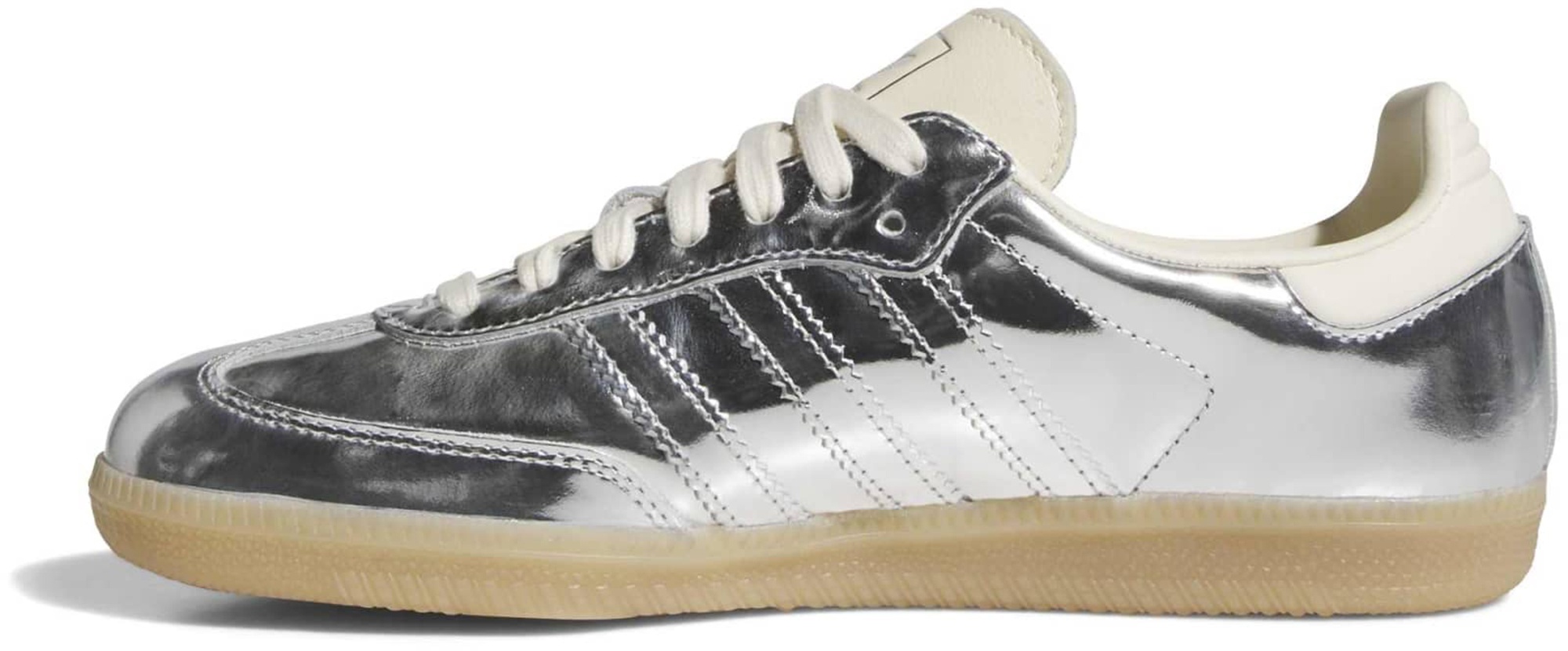 adidas Women's Samba OG Shoes - Crackle Metallic Silver - View 4