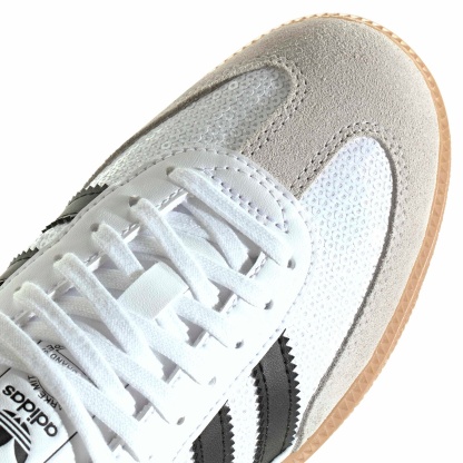 adidas Kids' Grade School Samba OG Shoes - Ftwr White/Core Black/Grey One - View 6