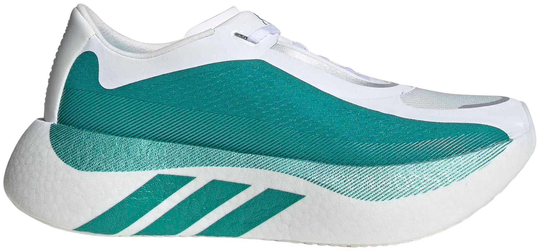 adidas Women's Hyperboost Edge Running Shoes - White/Green - View 1