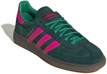 adidas Men's Handball Spezial Shoes - Aurora Ivy/Shock Pink/Gum - View 6