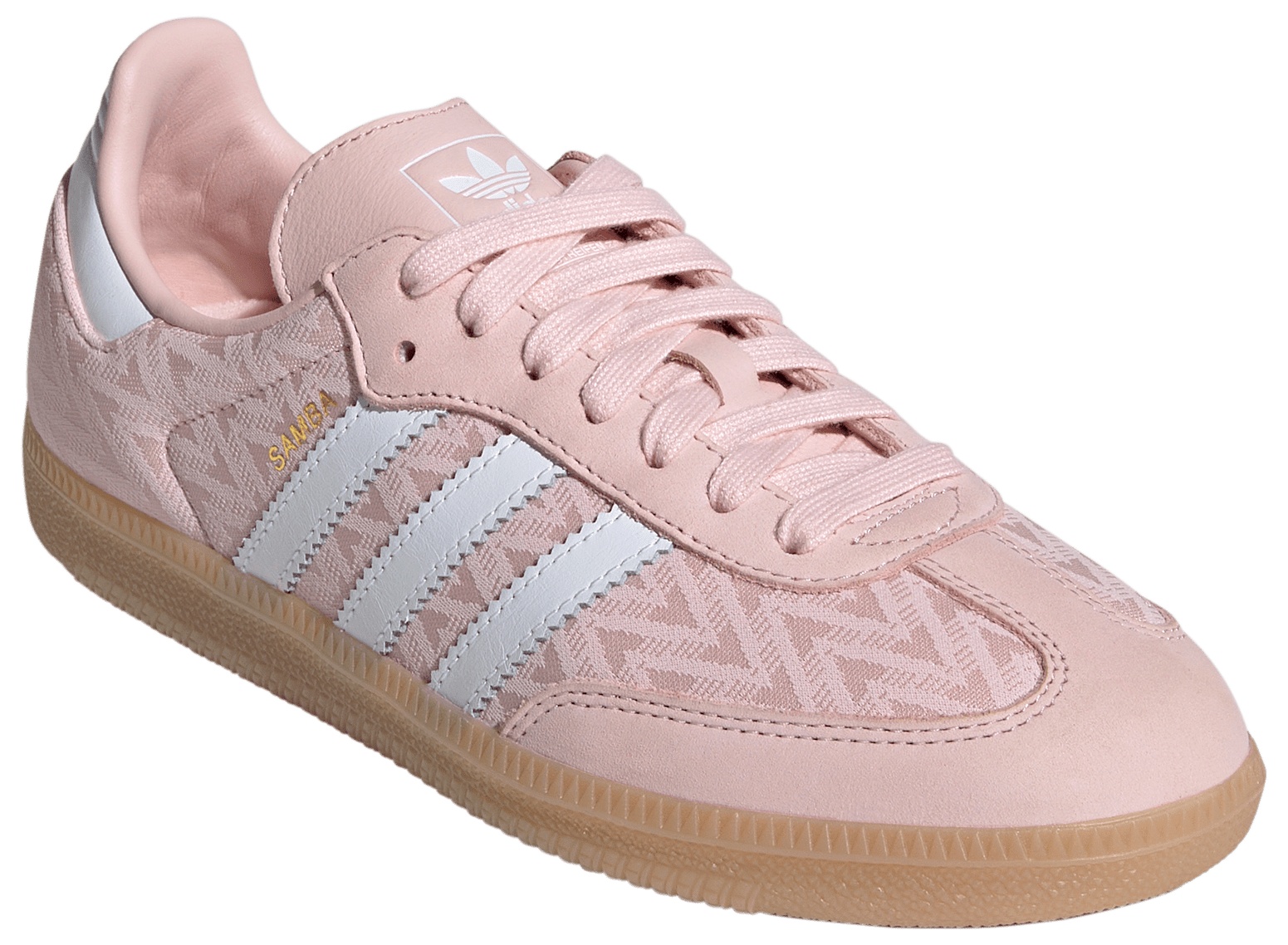 adidas Women's Samba OG Shoes - Sandy Pink/Ftwr White/Gold Met - View 5