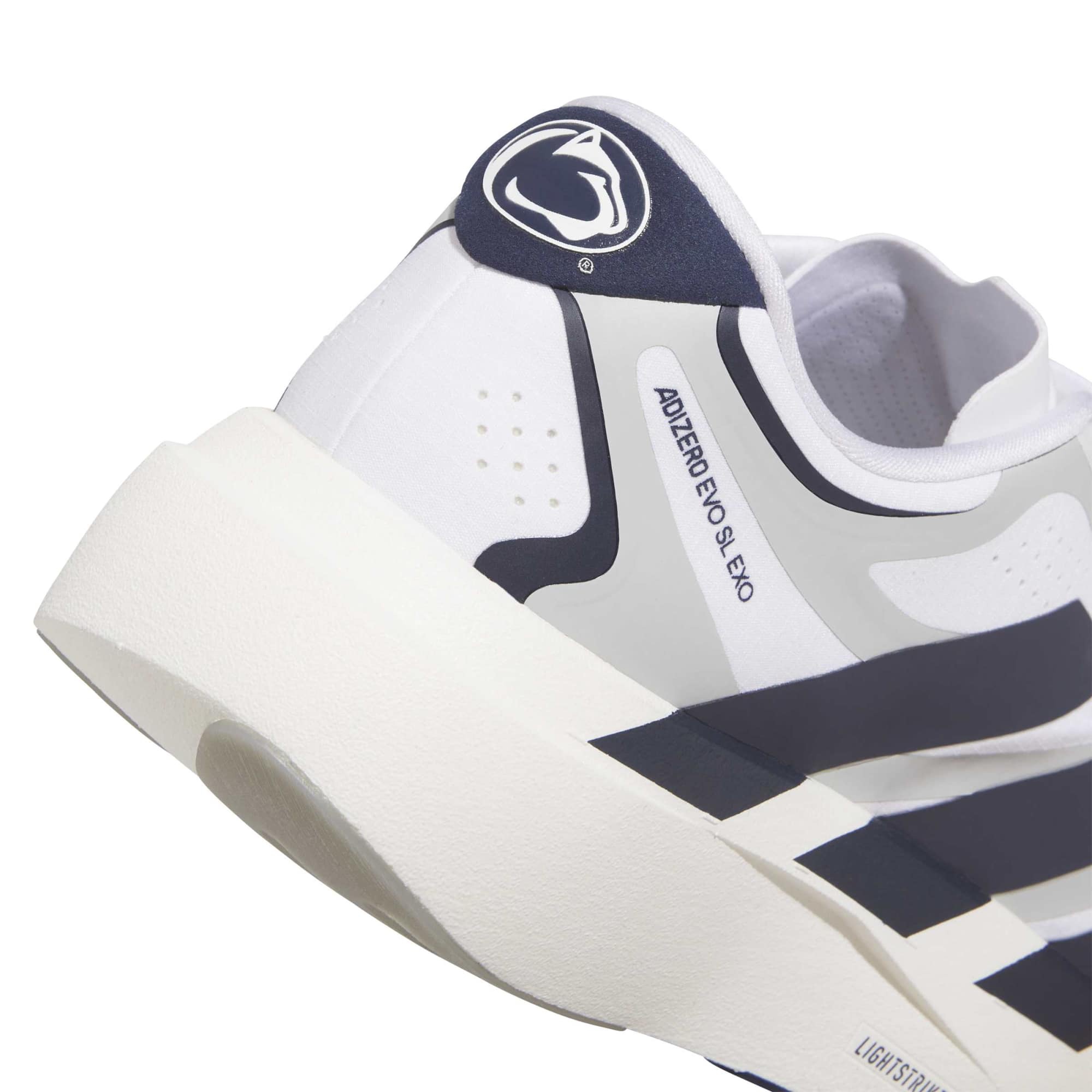 adidas Men's Adizero EVO SL EXO Penn State Running Shoes - Conavy/Ftwwht/Stone - View 2