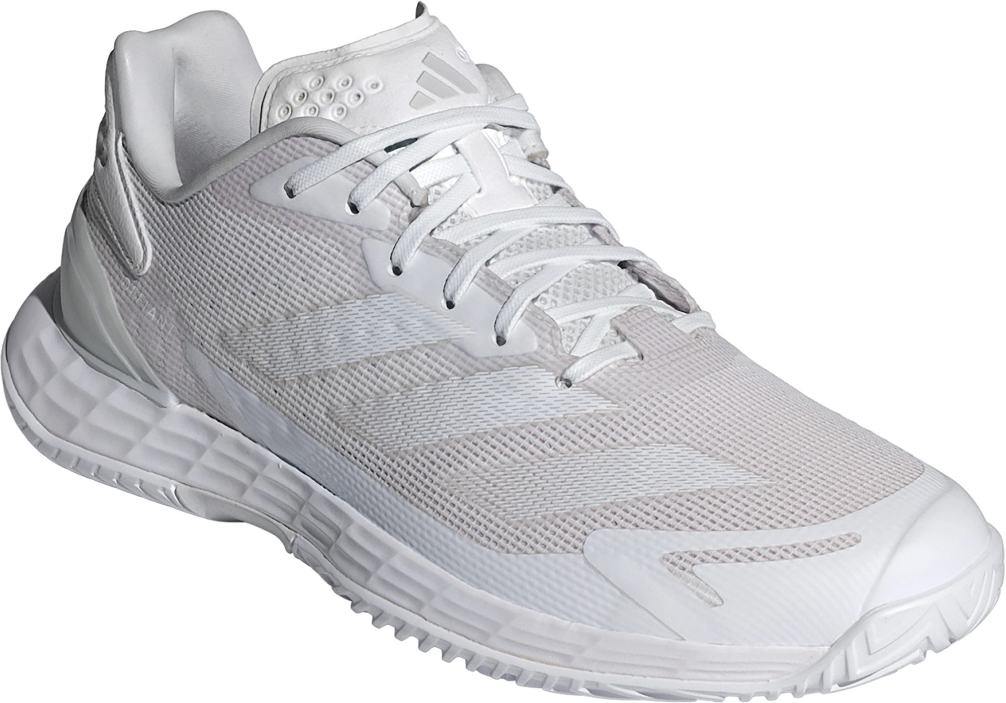 adidas Women's Defiant Speed 2 Tennis Shoes - White/White/Gray - View 7