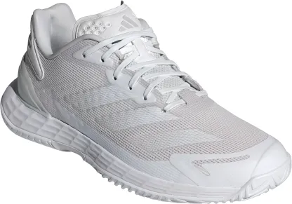 adidas Women's Defiant Speed 2 Tennis Shoes - White/White/Gray - View 7