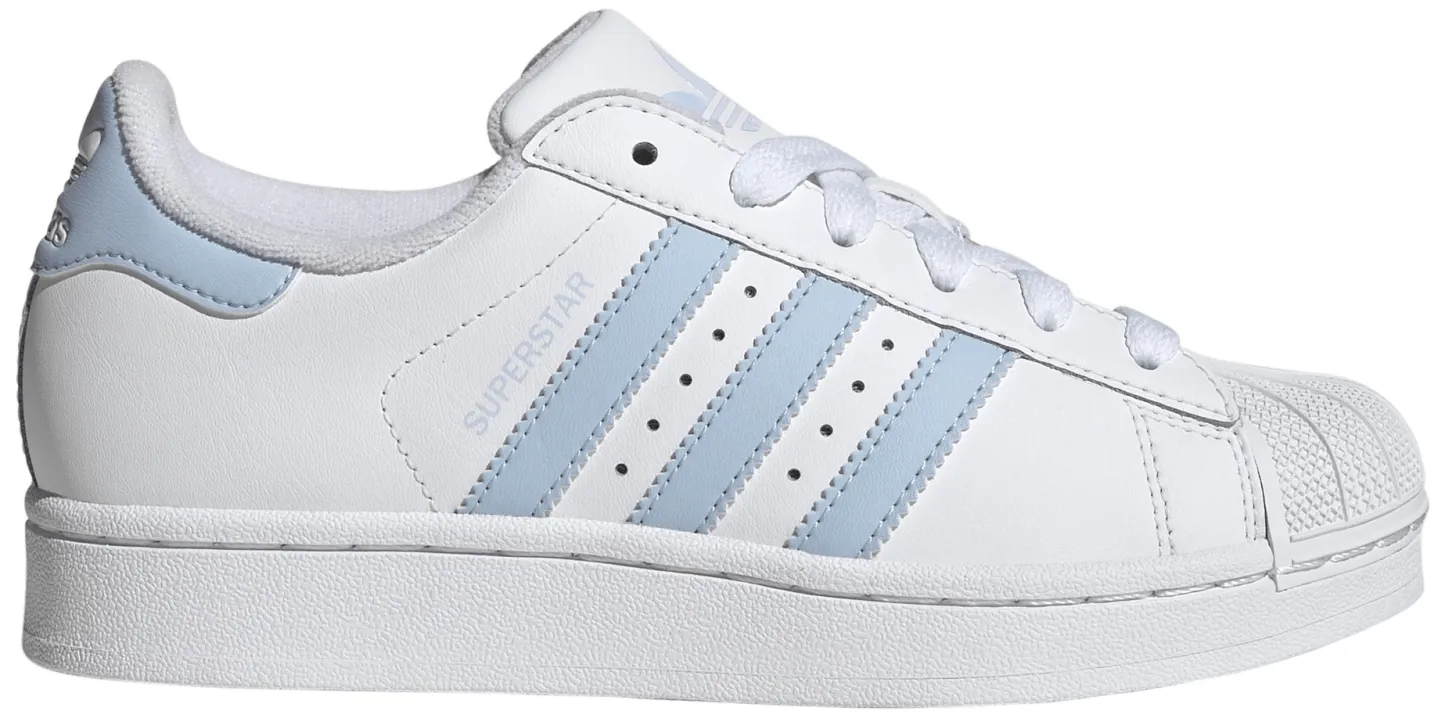 adidas Kids' Grade School Superstar II Shoes - White/White - View 1