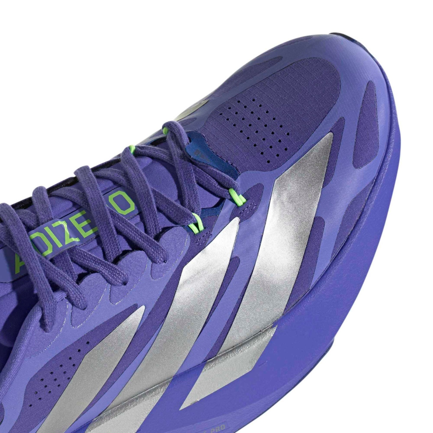 adidas Men's Adizero EVO SL EXO Running Shoes - Solar Purple/Silver Met./Pure Purple - View 7