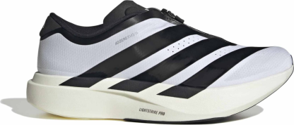 adidas Men's Adizero EVO SL Zip Running Shoes - Ftwr White/Core Black/Silver Met - View 1
