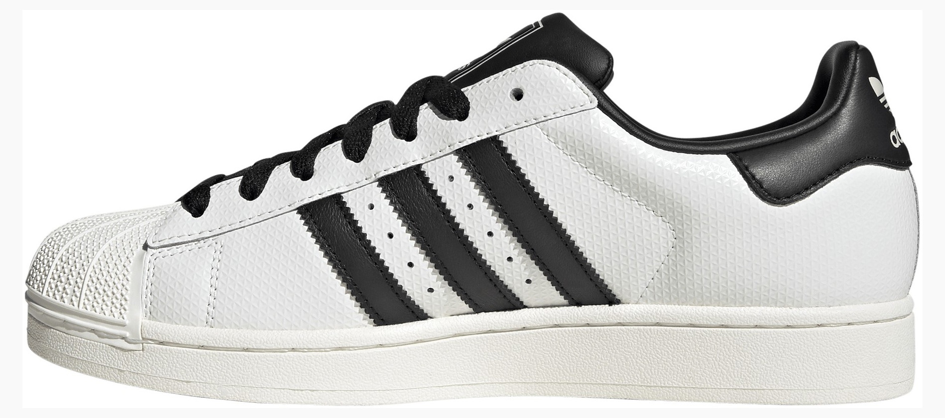 adidas Men's Superstar II Shoes - White/Black - View 4