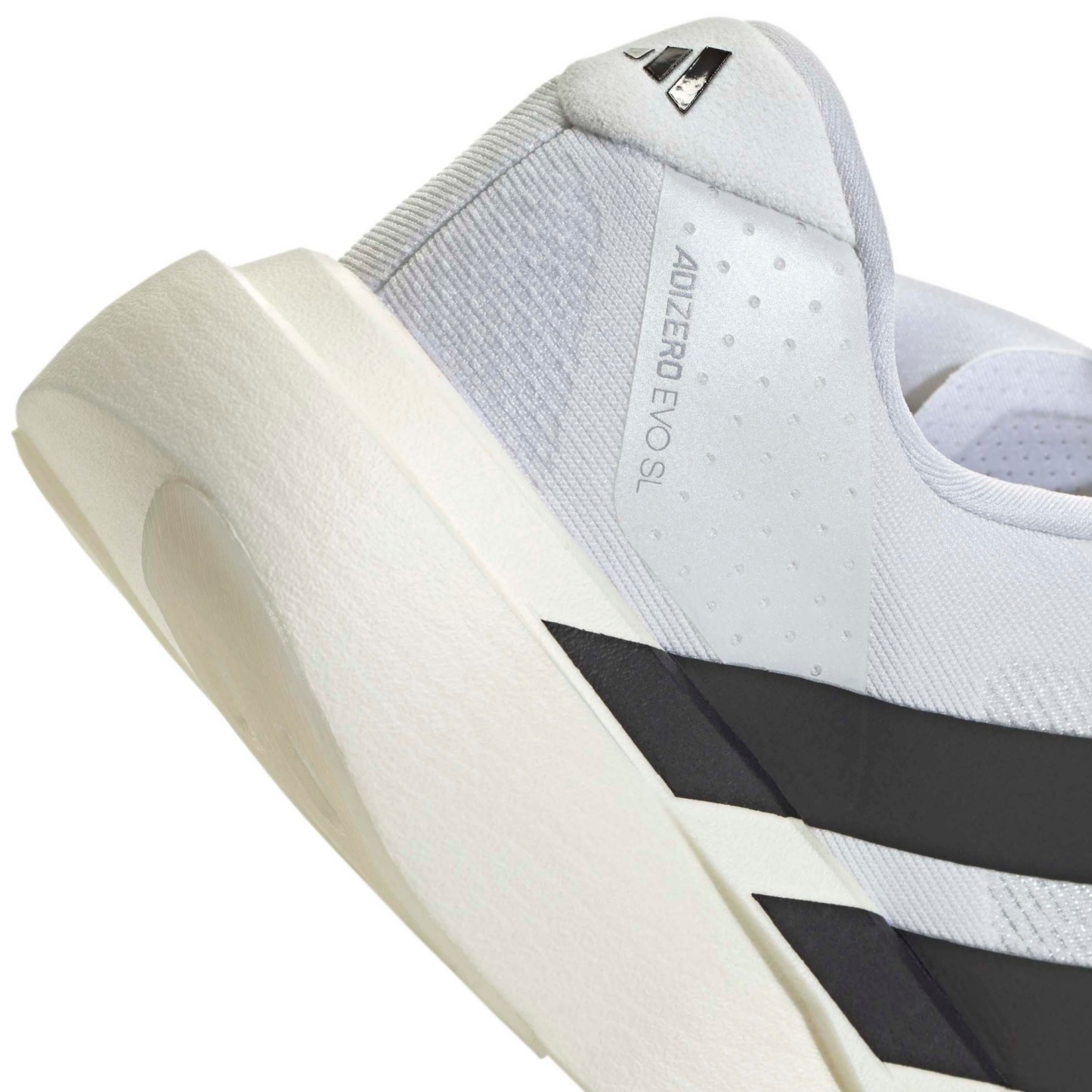 adidas Women's Adizero EVO SL Running Shoes - White/Black/White - View 8