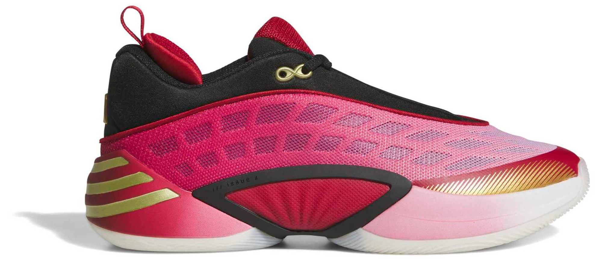 adidas D.O.N. Issue #8 Basketball Shoes - Ftwr White/Team Victory Red/Core Black - View 1
