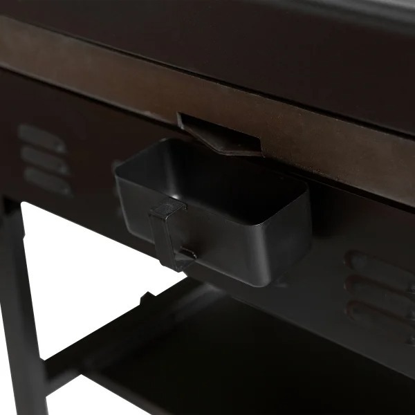 Blackthtstone 36 in. Grithtddle with Hinged Hood, Front Shelf and Soft Cover