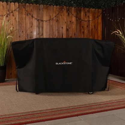 Blackthtstone 36 in. Grithtddle with Hinged Hood, Front Shelf and Soft Cover
