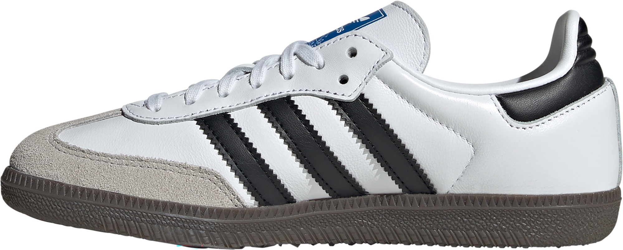 adidas Kids' Grade School Samba OG Shoes - White/Black - View 3