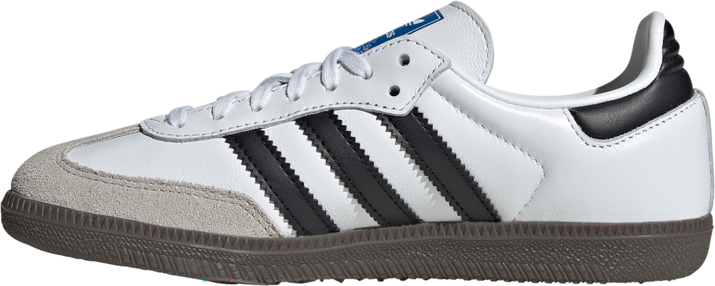 adidas Kids' Grade School Samba OG Shoes - White/Black - View 3