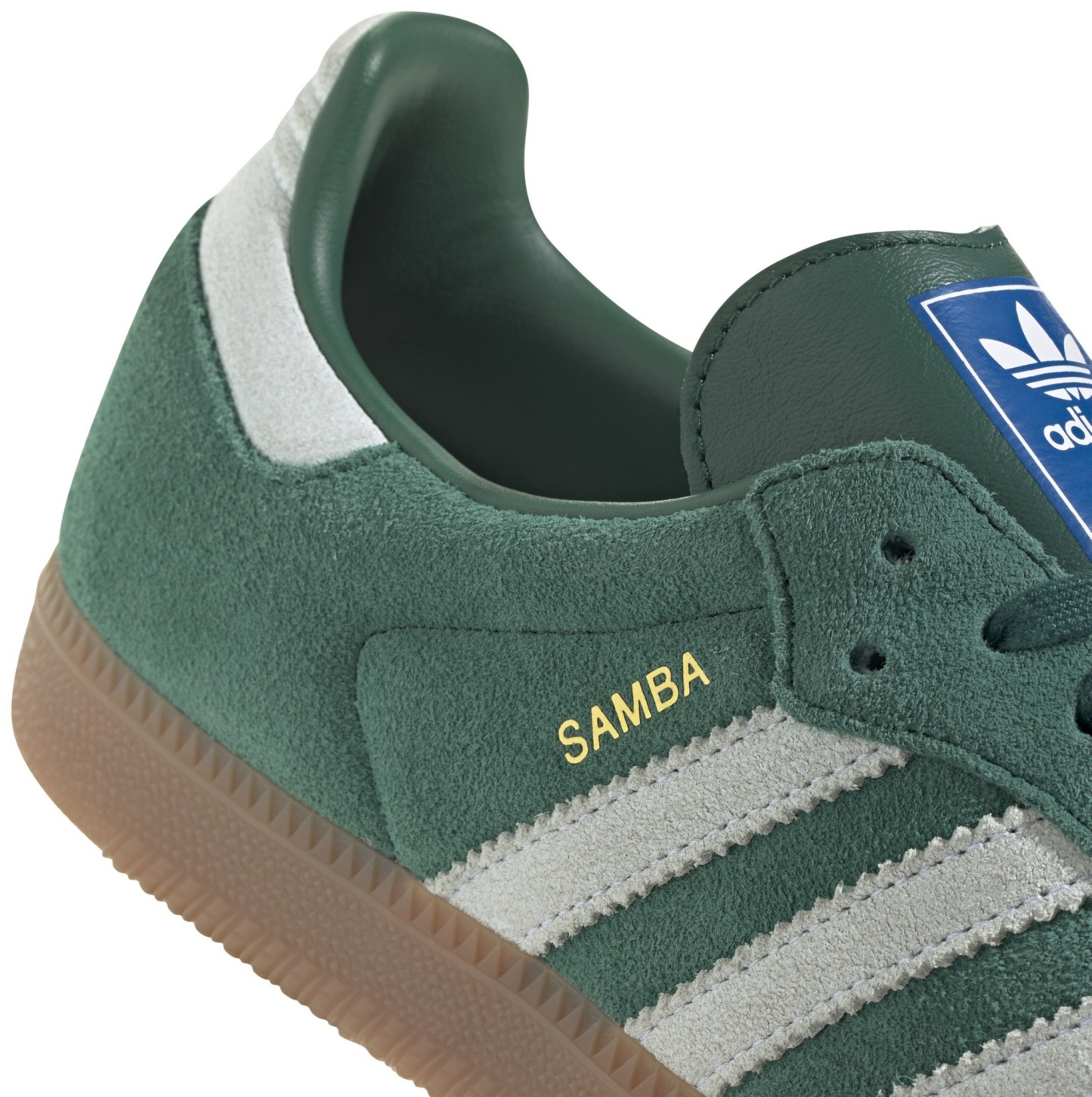 adidas Samba OG Shoes - Green/White/Gum - View 9