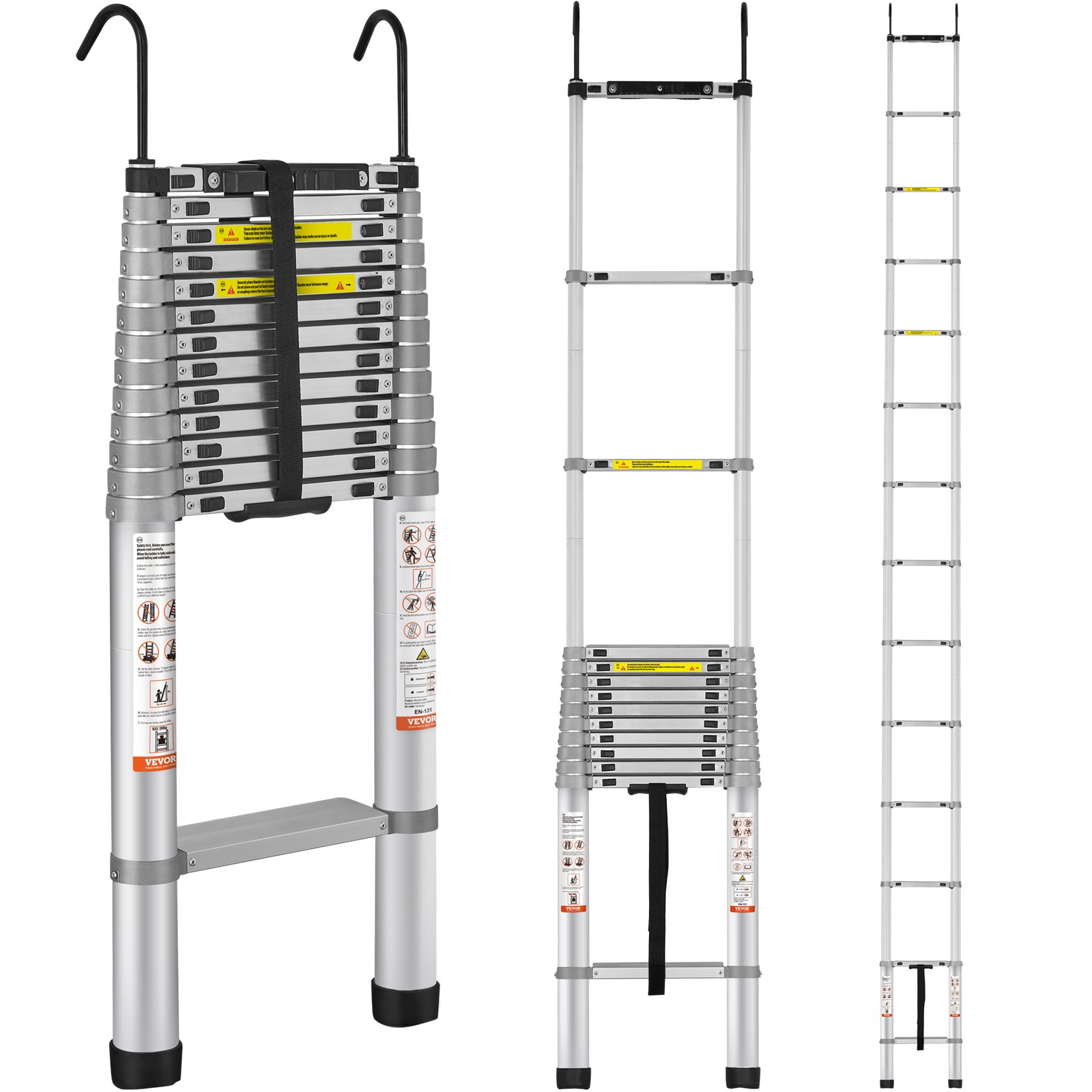 VEthtVOR Telescoping Ladder Aluminum Extension Step Multi-purpose Portable