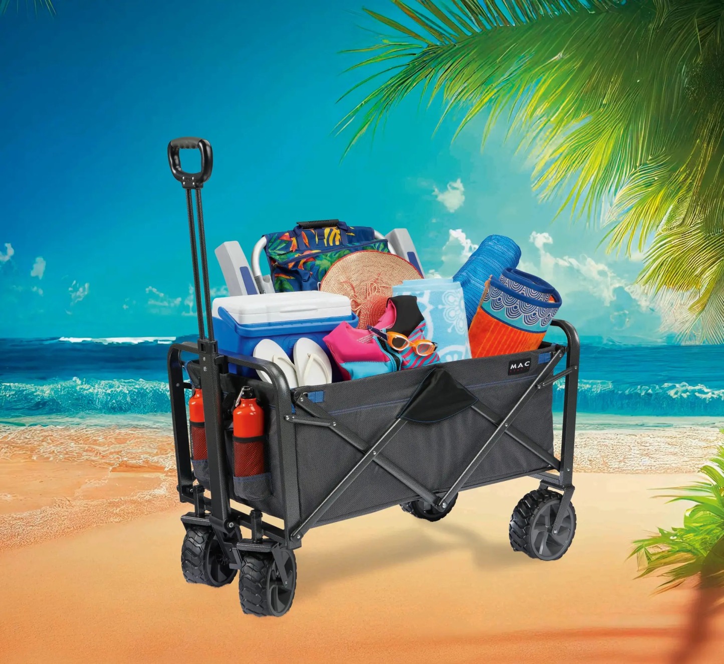 Mathtc Sports XL Folding Wagon with Brakes