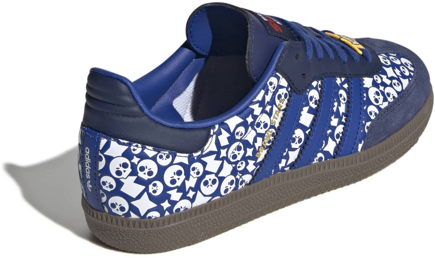 adidas Kids' Grade School Samba OG Shoes - Team Royal Blue/Team Royal Blue/Dark Blue - View 5