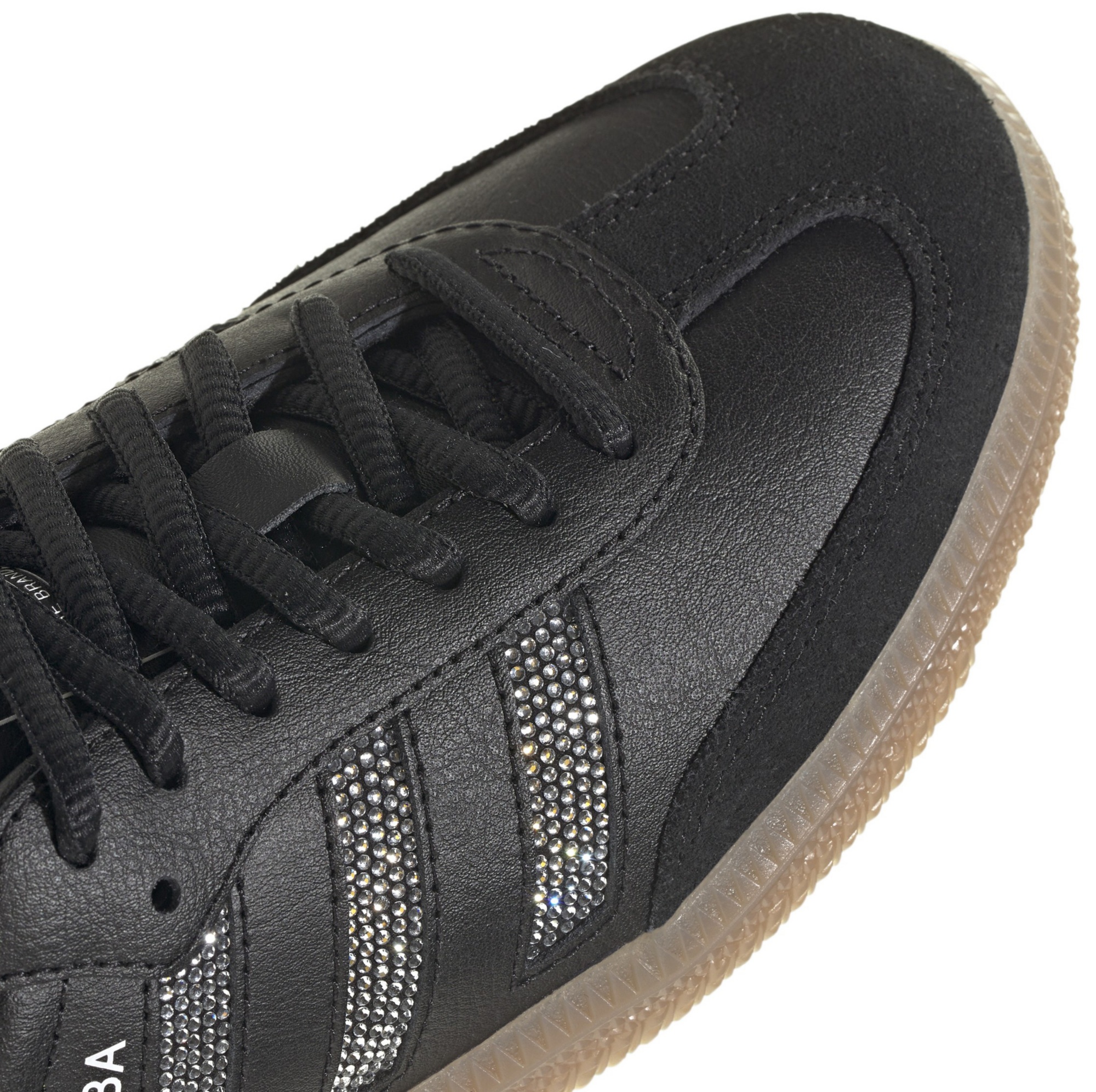 adidas Kids' Grade School Samba OG Shoes - Black/Black/Silver Metallic - View 7