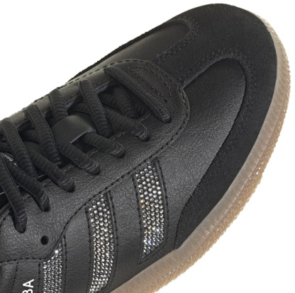 adidas Kids' Grade School Samba OG Shoes - Black/Black/Silver Metallic - View 7