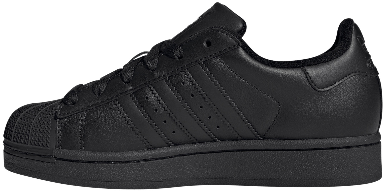 adidas Kids' Grade School Superstar II Shoes - Black - View 4