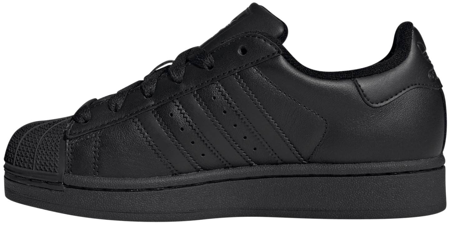 adidas Kids' Grade School Superstar II Shoes - Black - View 4