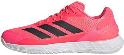 adidas Men's Defiant Speed 2 Tennis Shoes - Solar Turbo/Core Black/White - View 5