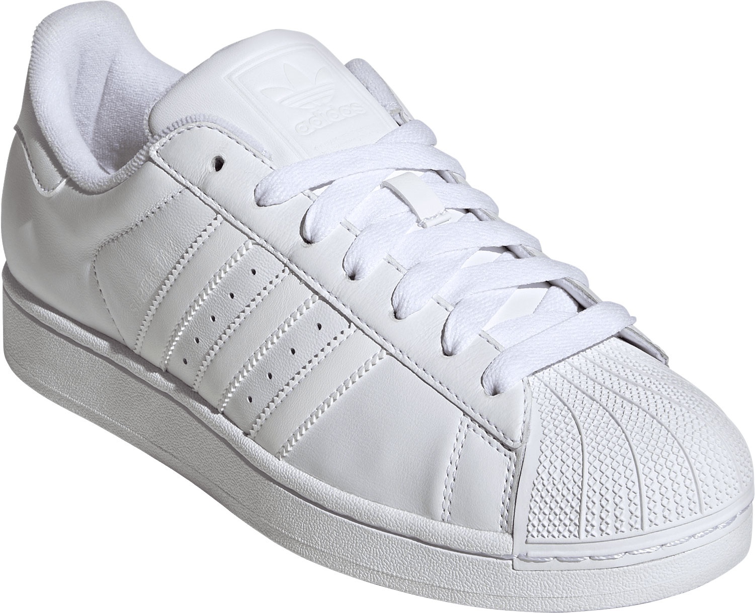adidas Men's Superstar II Shoes - White/White - View 8