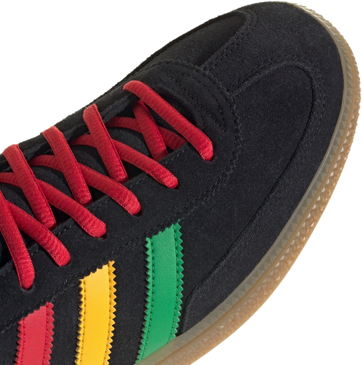 adidas Handball Spezial Jamaica Shoes - Black/Red - View 13