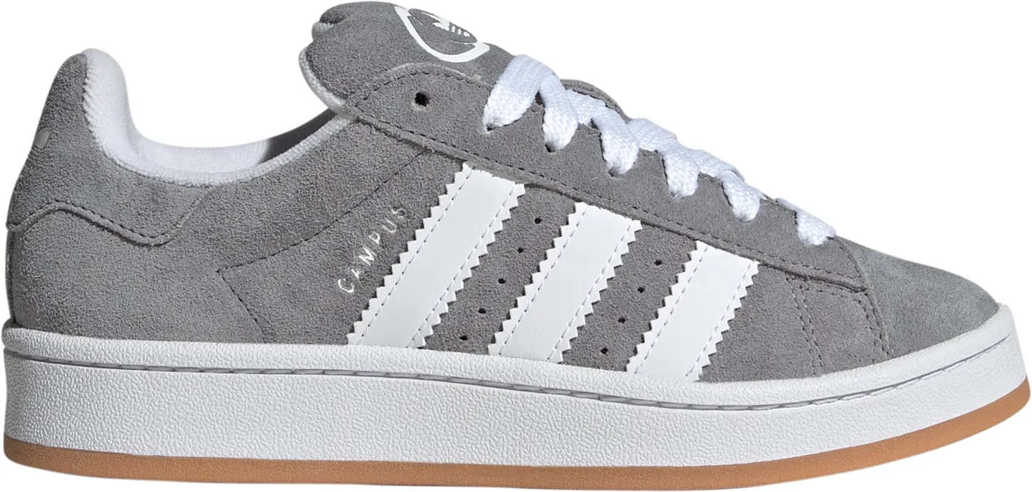adidas Kids' Grade School Campus 00s Shoes - Grey/White/White - View 1