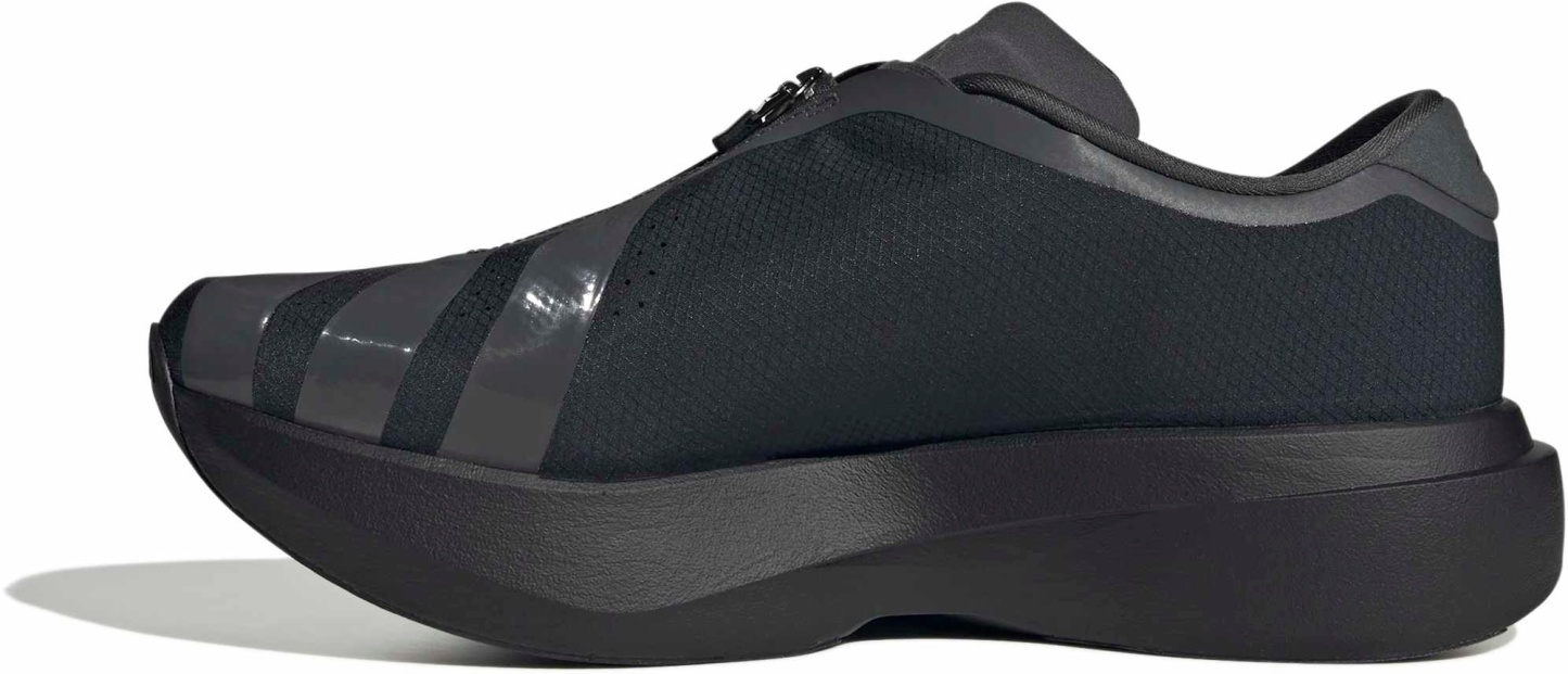 adidas Men's Adizero EVO SL Zip Running Shoes - Black/Grey/Silver Mtllc - View 4