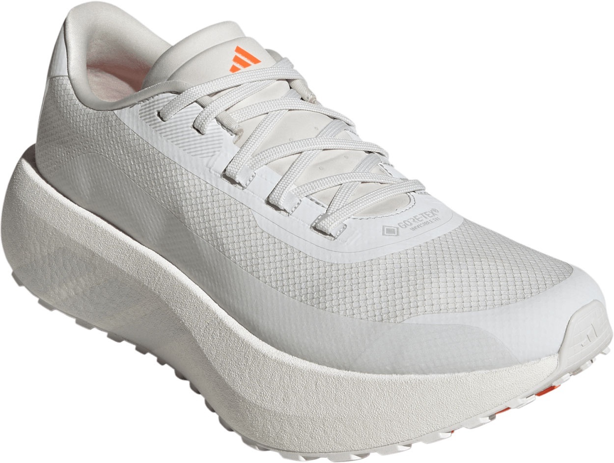 adidas Men's Hyperboost GTX Shoes - Crystal White/Orbit Grey/Orange - View 6
