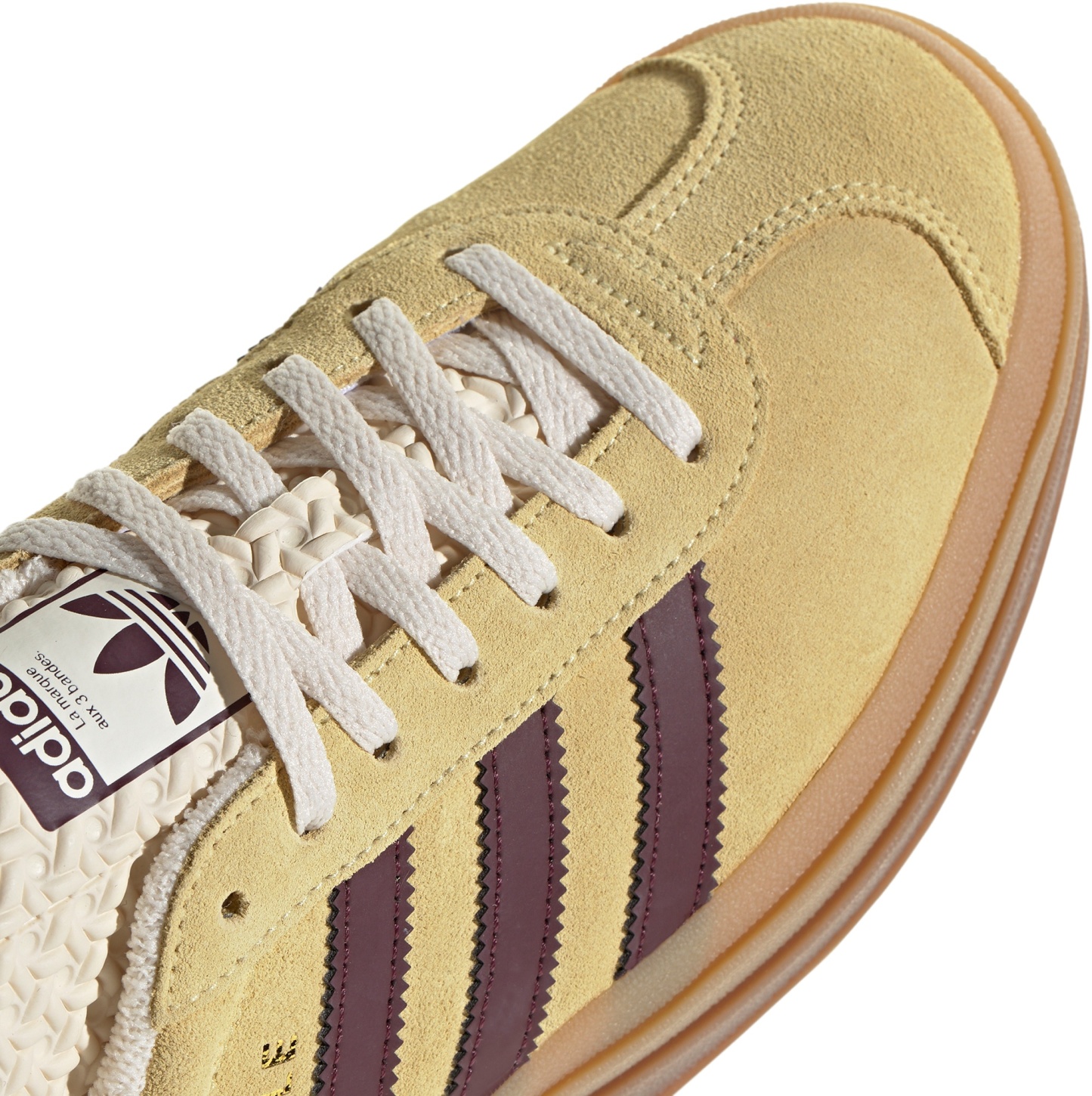 adidas Originals Women's Gazelle Bold Shoes - Maroon/Yellow - View 6